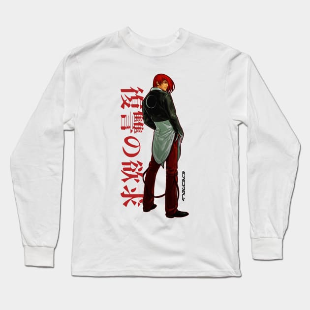 Iori Yagami B II Long Sleeve T-Shirt by ETERNALS CLOTHING